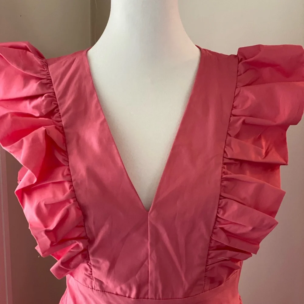 Karlie NWOT Ruffled Maxi Dress M - Picture 2 of 3